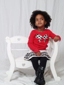 For example, looking up instead of at the camera.