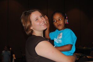 Our friend Sam with Naomi.