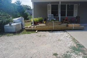 Pavers for a new patio around our fire pit