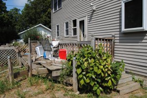 Our partially demolished deck