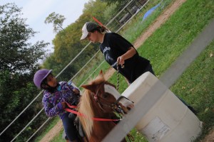 Barrel #2 left hand turn (I should mention that our niece Maya took over photography duties and got creative with this shot.