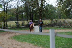 Barrel #3 left-hand turn and now it was time to head back.
