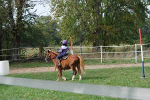 Almost to the last pole.