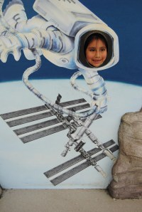 Just hard at work floating around in space.