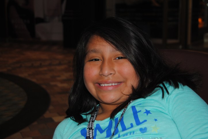 Hubby forgot about the time difference and his alarm ended up going off much earlier than we needed to rise. Even though we were all tired, Lili was happy to give me smiles.