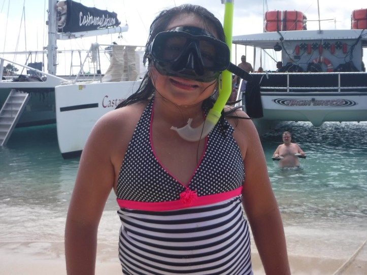 Once Lili got the hang of it, she was all about snorkeling.