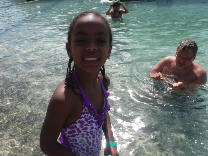 Naomi was all about looking for shells.